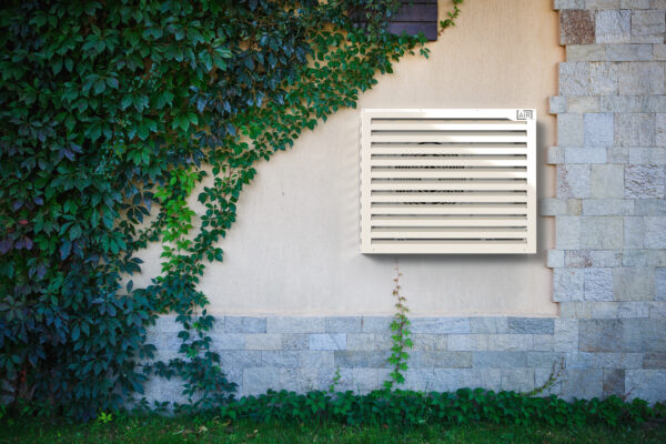 Big Blade Heat Pump Cover - Floor Standing Next To Wall - Image 8