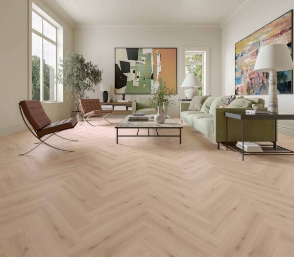 MILANO HERRINGBONE CAMPAGNA OAK LAMINATE FLOORING AC5