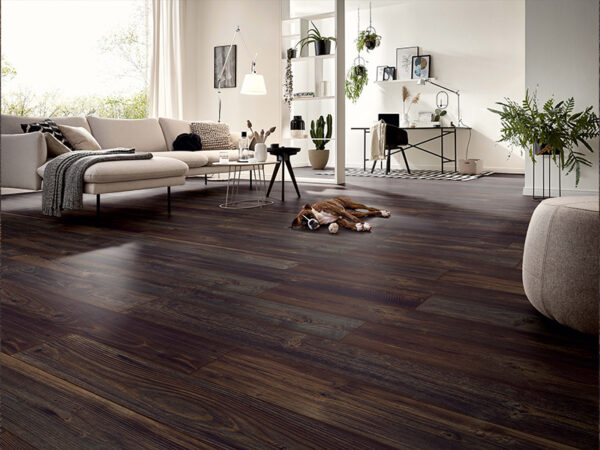 MAMMUT LONG PLANK MOUNTAIN PINE DARK LAMINATE FLOORING AC5