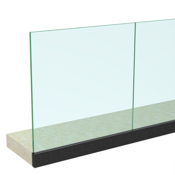 Wedge-Loc Slim Frameless Glass Balustrade Side Fix