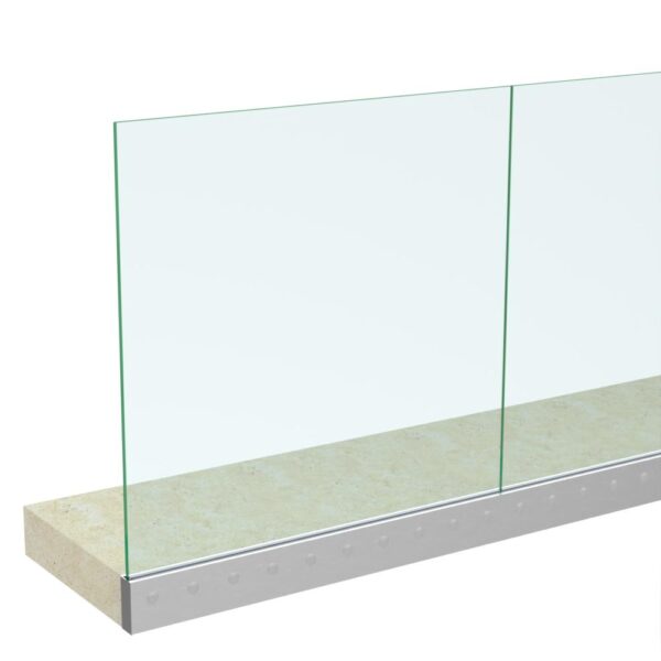 Wedge-Loc Slim Frameless Glass Balustrade Side Fix - Image 2