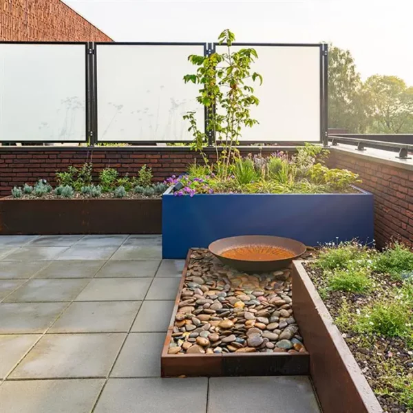 Corten Steel Set Top Edge (2300 x 2 x 100mm) - Image 2