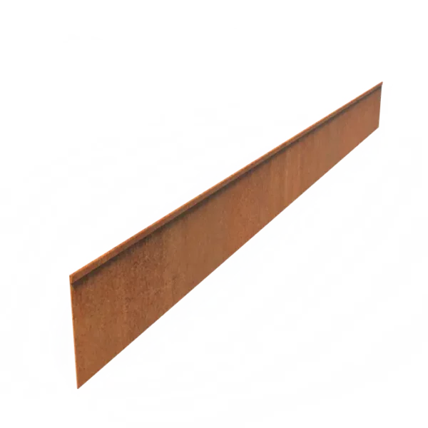 Corten Steel Flattened Top Edge (2300 x 2 x 200mm)