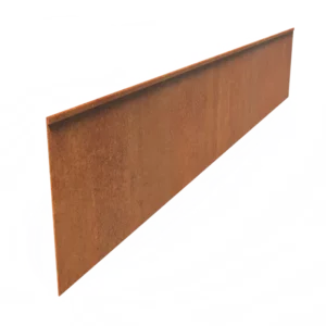 Corten Steel Flattened Top Edge (2300 x 3 x 390mm)