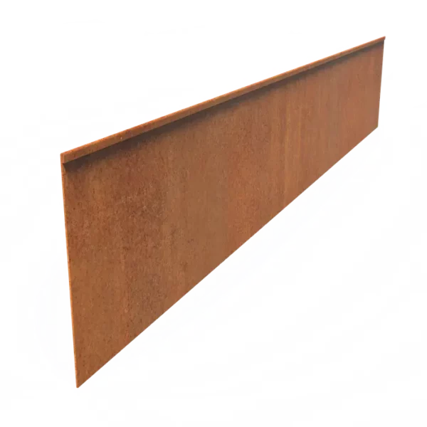 Corten Steel Flattened Top Edge (2300 x 3 x 390mm)