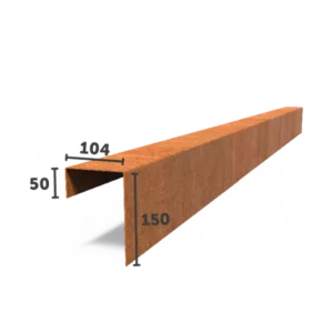 2300mm x 2mm x 150mm x 104mm 50mm