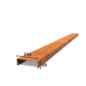 2300mm x 2mm x 50mm x 154mm x 50mm